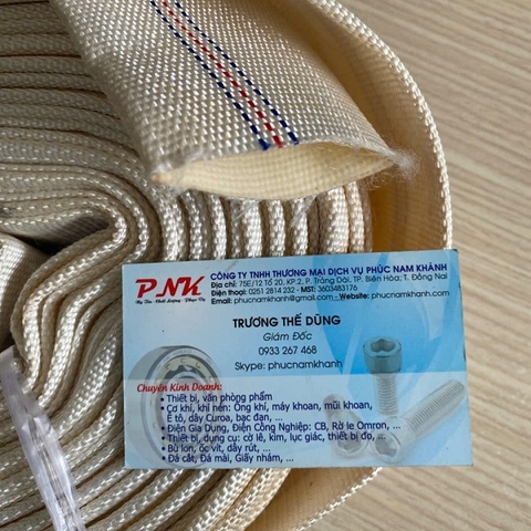 ỐNG DÂY VẢI BẠT DÙNG CHO MÁY BƠM THUYỀN PHI 27MM ĐẾN 30MM
