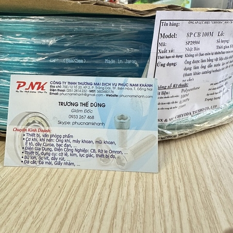 ỐNG HƠI CHIYODA 8x5MM 8P CB 100M (100M/CUỘN)