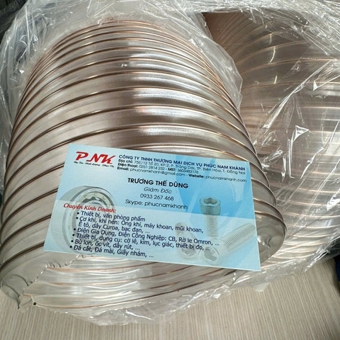 ỐNG NHỰA PU LÕI THÉP MẠ ĐỒNG KÍCH THƯỚC PHI TRONG 180MM