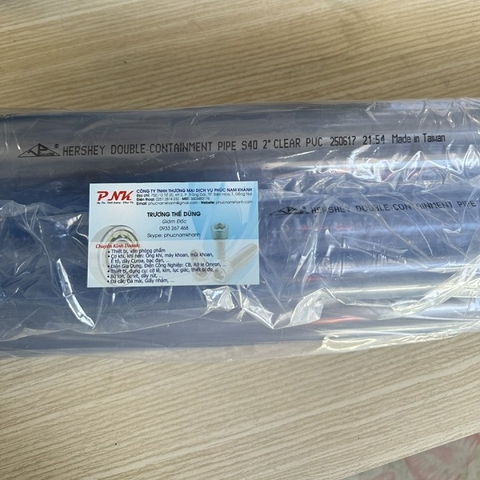 ỐNG NHỰA TRONG SUỐT UPVC SCH40 60MM DÀI 3M