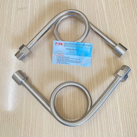 ỐNG SIPHON INOX 90 ĐỘ REN 21MM - 21MM