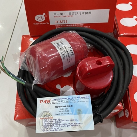 PHAO ĐIỆN BƠM CHÌM JYE JY-ST75 220V 5A (DÂY 4.5M)