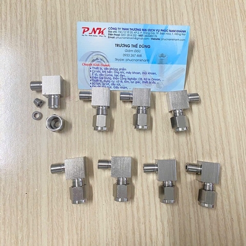 CO NỐI INOX 304 HẠT BẮP ỐNG 4MM REN NGOÀI M8 DÙNG BƠM MỠ