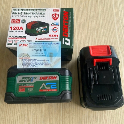 PIN DEKTON M21-B6120PROMAX 120A 6.0Ah 21V