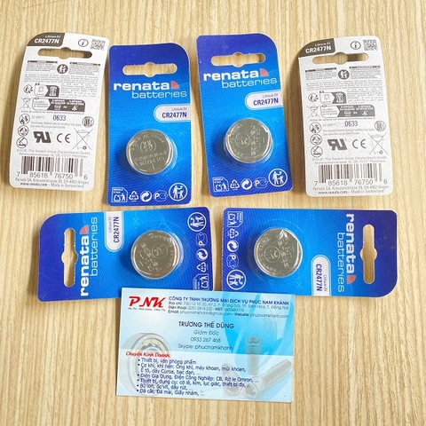 PIN RENATA CR2477N 6 VỈ/HỘP