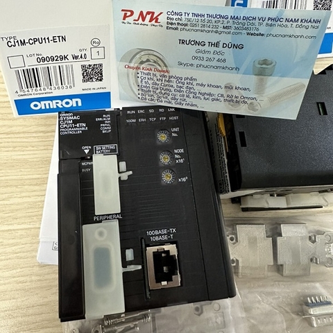 BỘ ĐIỀU KHIỂN LẬP TRÌNH PLC CJ1M-CPU11-ETN OMRON