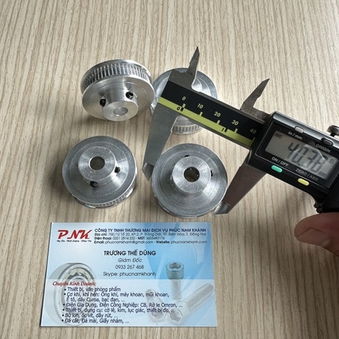 PULY NHÔM 60 RĂNG GT2 TRỤC 8MM BẢN RỘNG 6MM