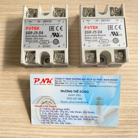 RELAY BÁN DẪN FOTEK SSR25-DA