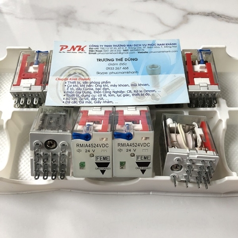 RƠ LE 14 CHÂN 24VDC RMIA4524DC CARLO GAVAZZI