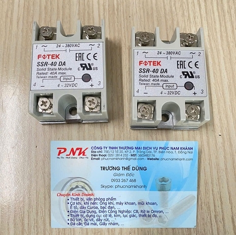 RƠ LE BÁN DẪN FOTEK SSR-40DA