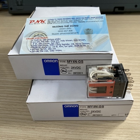 RƠ LE OMRON MY4N-GS DC24 6A 14 CHÂN