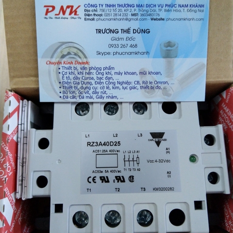 RELAY RZ3A40D25 CARLO GAVAZZI