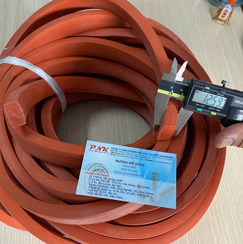 RON SILICONE XỐP ĐỎ CHỊU NHIỆT 22MMx12MM