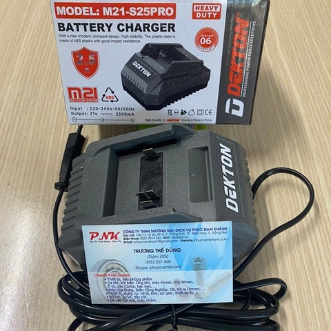 SẠC DEKTON 21V 2.5A M21-S25PRO