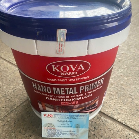 SƠN KOVA NANO CHỐNG RỈ HỆ NƯỚC 1 THÀNH PHẦN KN-S1 DÀNH CHO KIM LOẠI (5L/THÙNG)