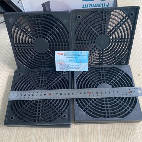 TẤM LỌC BỤI QUẠT NHỰA ĐEN 150x150