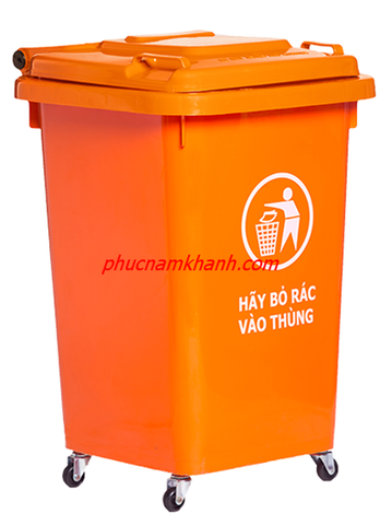 Thùng Rác Công Cộng 60L Nắp Kín