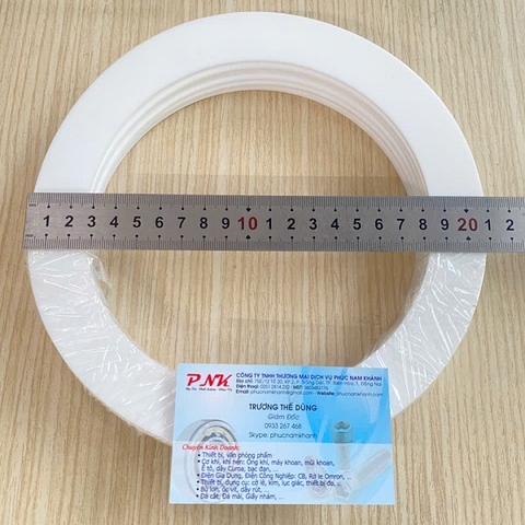 VÒNG ĐỆM TEFLON PURE PTFE GASKET CIRCLE RF OD210xID160 DẦY 3MM