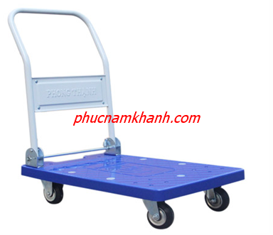 Xe Đẩy Hàng 4 Bánh POTA B100DN - Sàn Nhựa - 150kg ( GẤP ĐƯỢC)