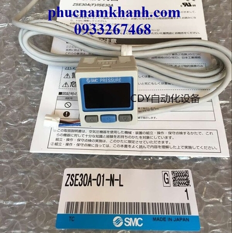 SENSOR ZSE30A-01-N-L SMC DIGITAL PRESSURE SWITCH