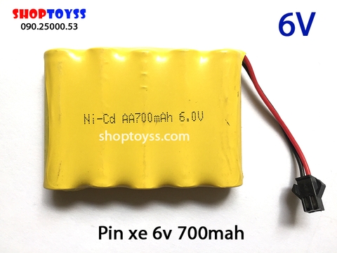 Pin 6v 700mah nicd xe điều khiển từ xa