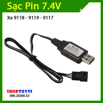 Sạc pin 7.4V cho xe điều khiển 9117 9118