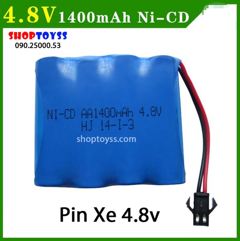 Pin sạc 4.8v 1400mah dung lượng lớn