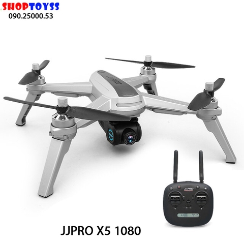 Flycam JJPRO X5 Chế Độ Bay Đêm, 2 GPS, FPV Full HD 1080P, Thời Gian Bay 16 Phút, Khoảng Cách Bay 600m, Động Cơ Không Chổi Than, Truyền Ảnh Trực Tiếp Về Điện Thoại.