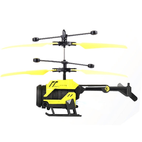 Máy bay điều khiển và cảm ứng 2 in 1 gun helicopter rc shoptoy HL111