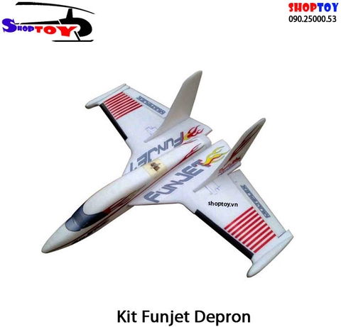 Vỏ kit máy bay cánh bằng Epo Funjet shoptoy