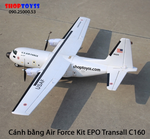 Vỏ kít máy bay cánh bằng epo transall c160 Airforce shoptoy