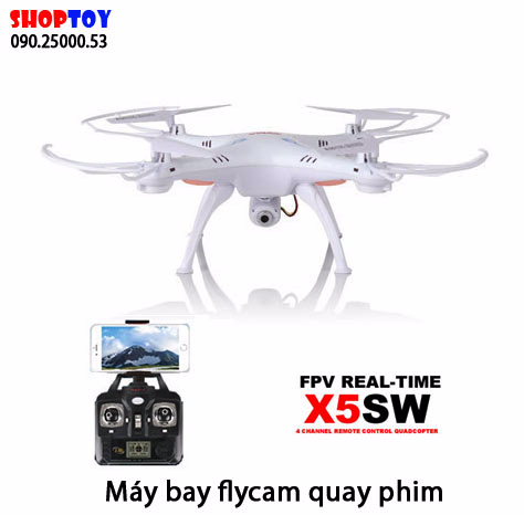 Đĩa bay điều khiển x5sw camera FPV HD