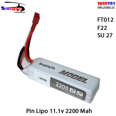 Pin 11.1V 2200 Mah máy bay cánh bằng Ft012