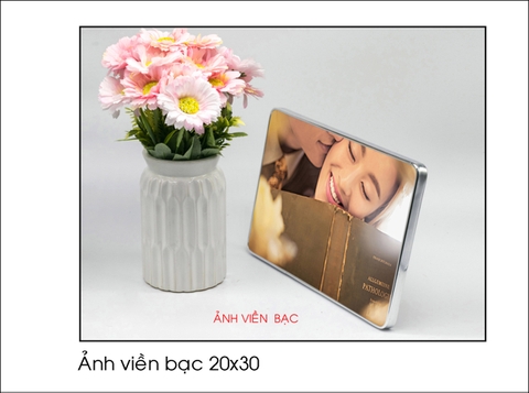 Ảnh  viền bạc 20 x 30