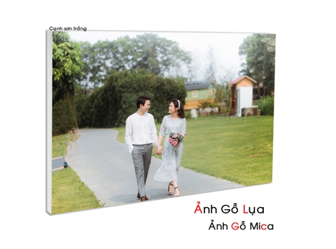 Ảnh Gỗ Lụa Cạnh Trắng