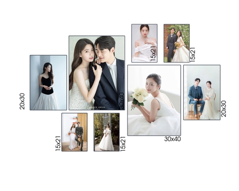 Bộ ảnh gỗ treo tường