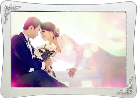 Khung ảnh bo đá cạnh cong nạm đá HD05