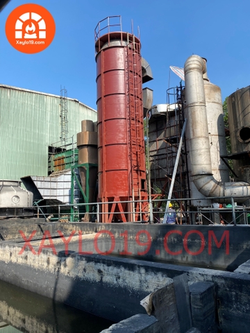 GẠCH CHỊU LỬA XÂY THÁP XỬ LÝ KHÓI LÒ ĐỐT RÁC