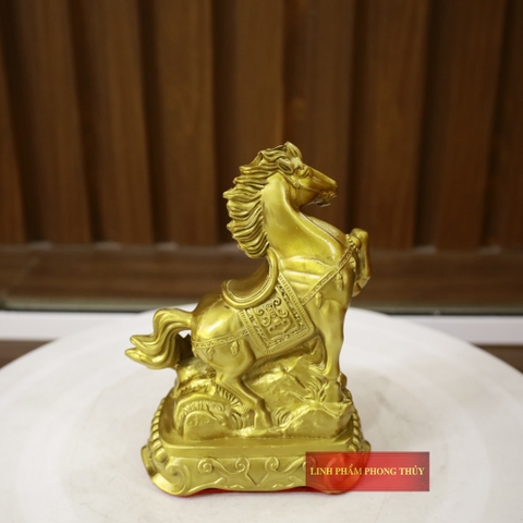Ngựa Bệ Đồng Phong Thuỷ 12 Con Giáp 16cm
