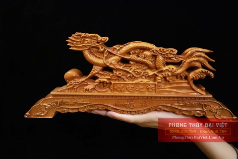 Đế Kiếm gỗ đào cao cấp 32 cm