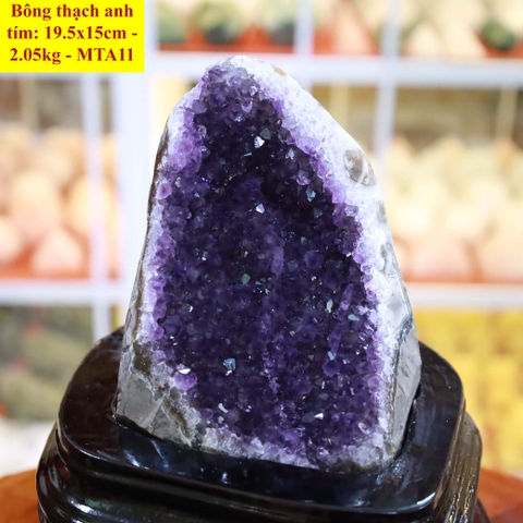 Bông thạch anh tím tự nhiên A 19.5x15cm - 2.05kg - MTA11