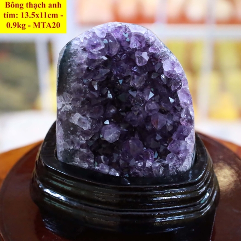 Bông thạch anh tím tự nhiên A 13.5x11cm - 0.9kg - MTA20