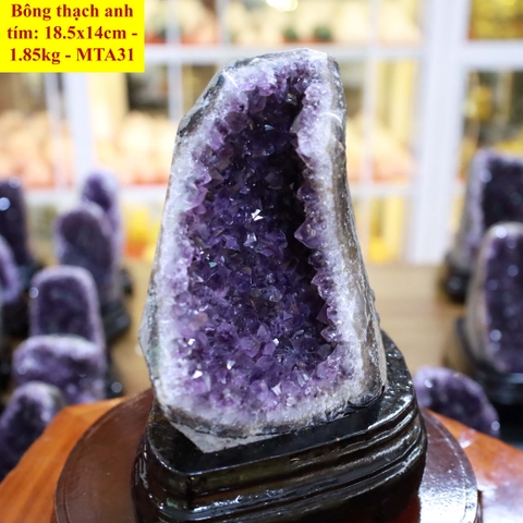 Bông thạch anh tím tự nhiên A 18.5x14cm - 1.85kg - MTA31