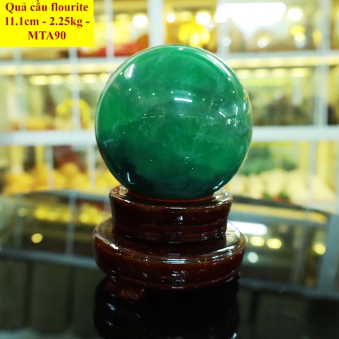Quả cầu flourite tự nhiên ĐK 11.1cm - 2.25kg - MTA90