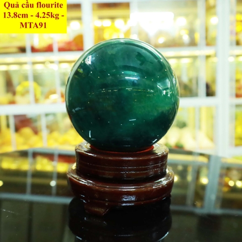 Quả cầu flourite tự nhiên ĐK 13.8cm - 4.25kg - MTA91