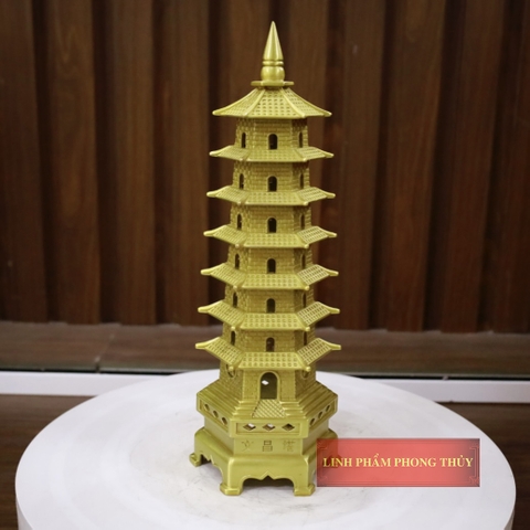 Tháp văn xương đồng 7 tầng cao cấp 30x10cm-1.35kg- PVN769