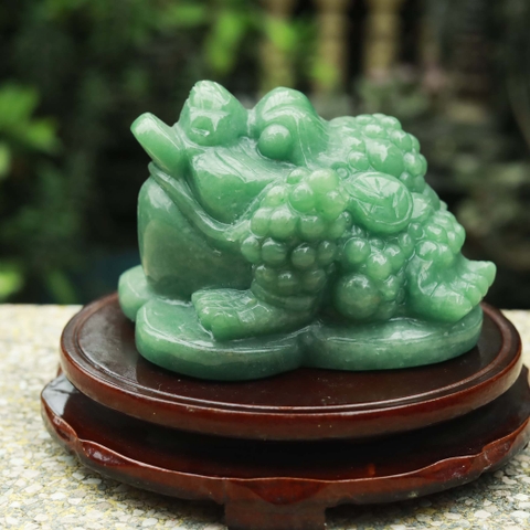 Thiềm thừ thạch anh xanh 13x11x9cm - 1.51kg-MTB326