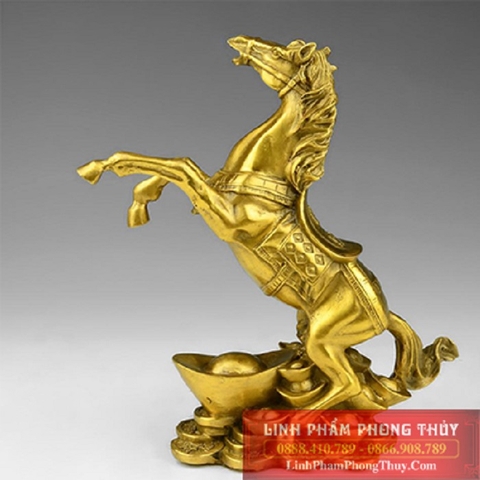 Ngựa thỏi vàng đồng nguyên chất 20.5x16x6-900g – SP001207