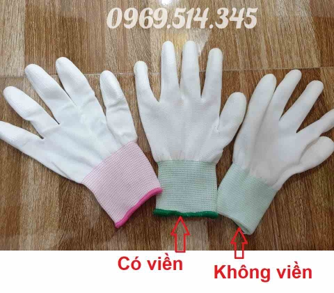 Găng tay chống tĩnh điện sợi carbon phủ PU đầu ngón