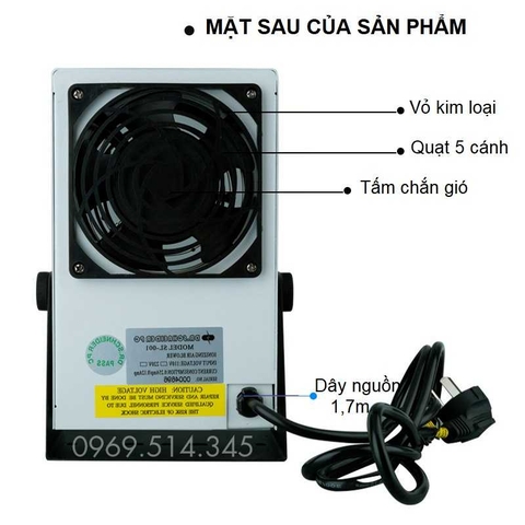 Quạt ion khử tĩnh điện Dr. Schneider PC SL-001